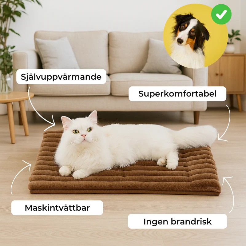 Värmemattan - Självuppvärmande Matta för Husdjur